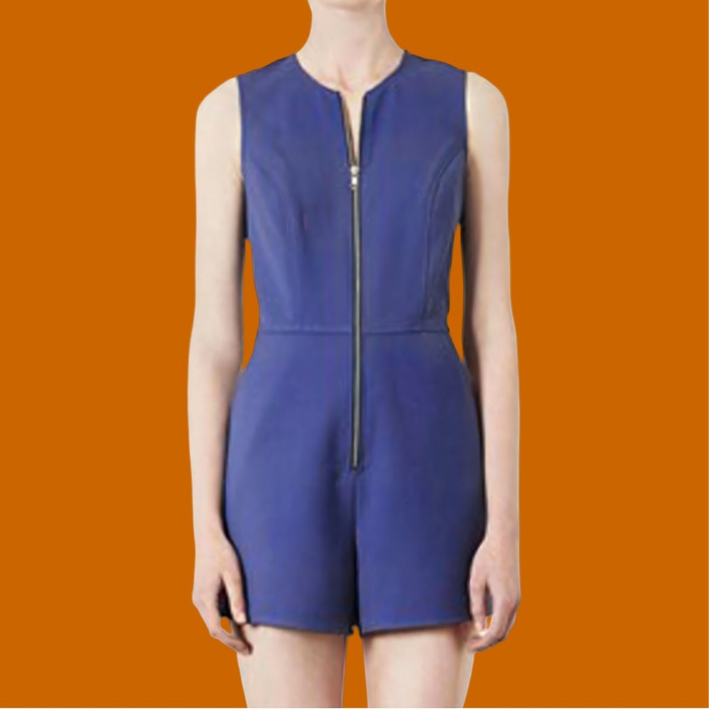 5/25$ Blue Sleeveless Jumpsuit | Topshop